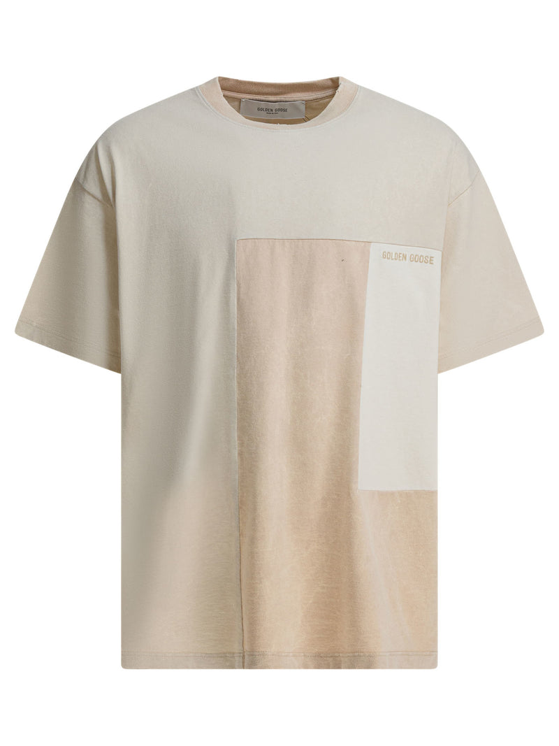 Golden Goose Camiseta Golden Goose Cuello Redondo Irio Beige - World Class Fashion