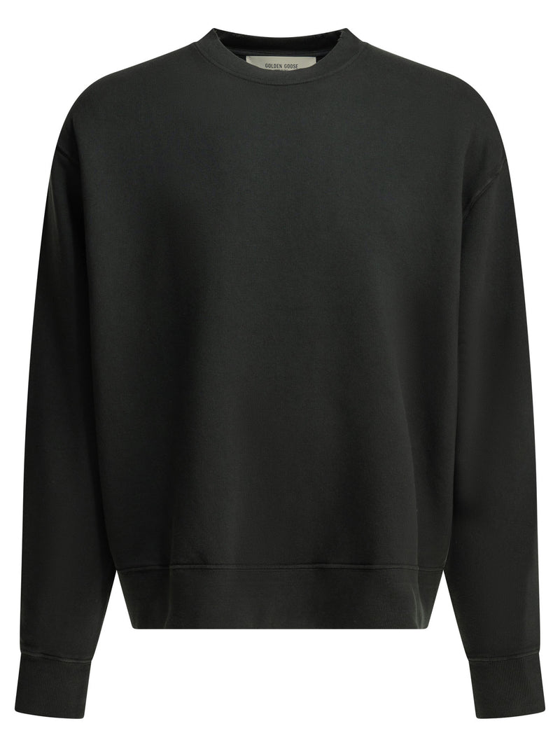 Golden Goose Sudadera Golden Goose Cuello Redondo Negra Hombre - World Class Fashion