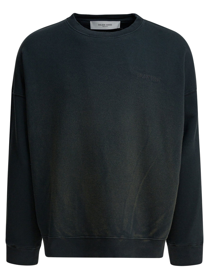 Golden Goose Sudadera Golden Goose de cuello redondo negra para hombre - World Class Fashion