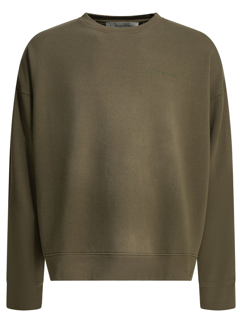 Golden Goose Sudadera de cuello redondo Golden Goose verde para hombre - World Class Fashion
