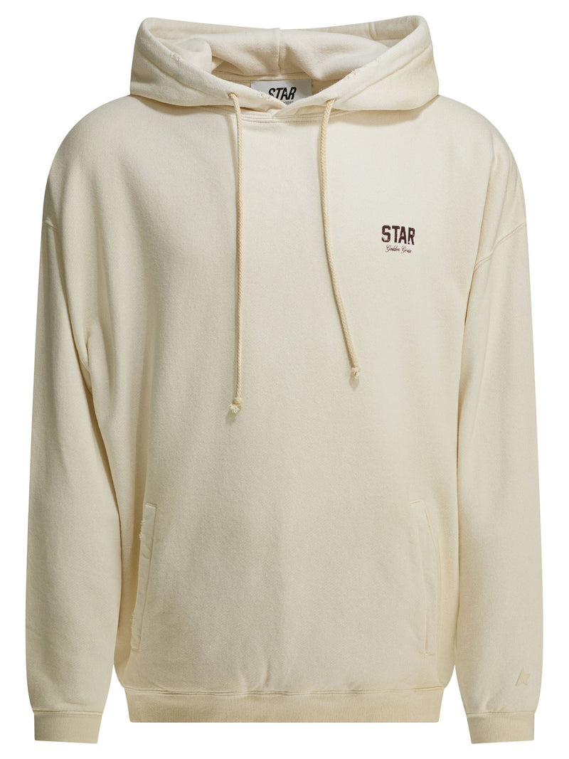 Golden Goose Sudadera con capucha Golden Goose Star blanca para hombre - World Class Fashion