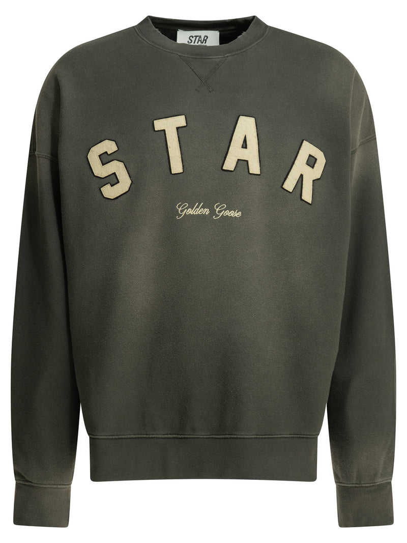 Golden Goose Sudadera con cuello redondo Golden Goose Star negra - World Class Fashion