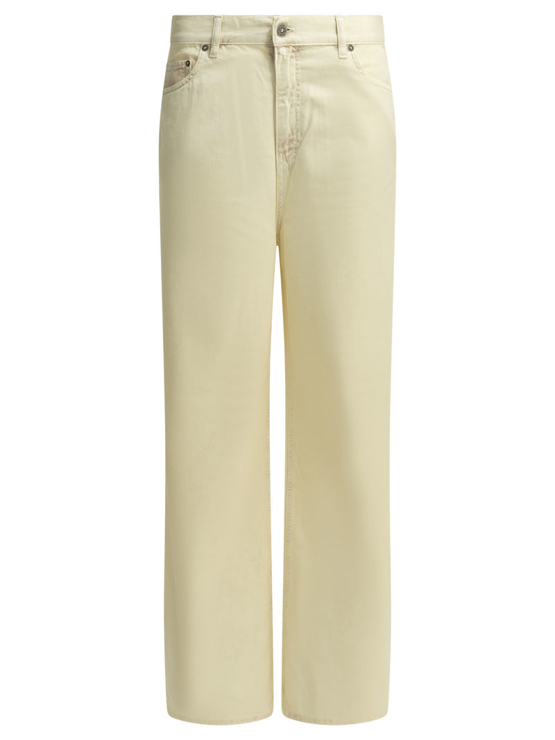 Golden Goose Golden Goose Melody Boyfriend Wide Leg Jeans White - World Class Fashion