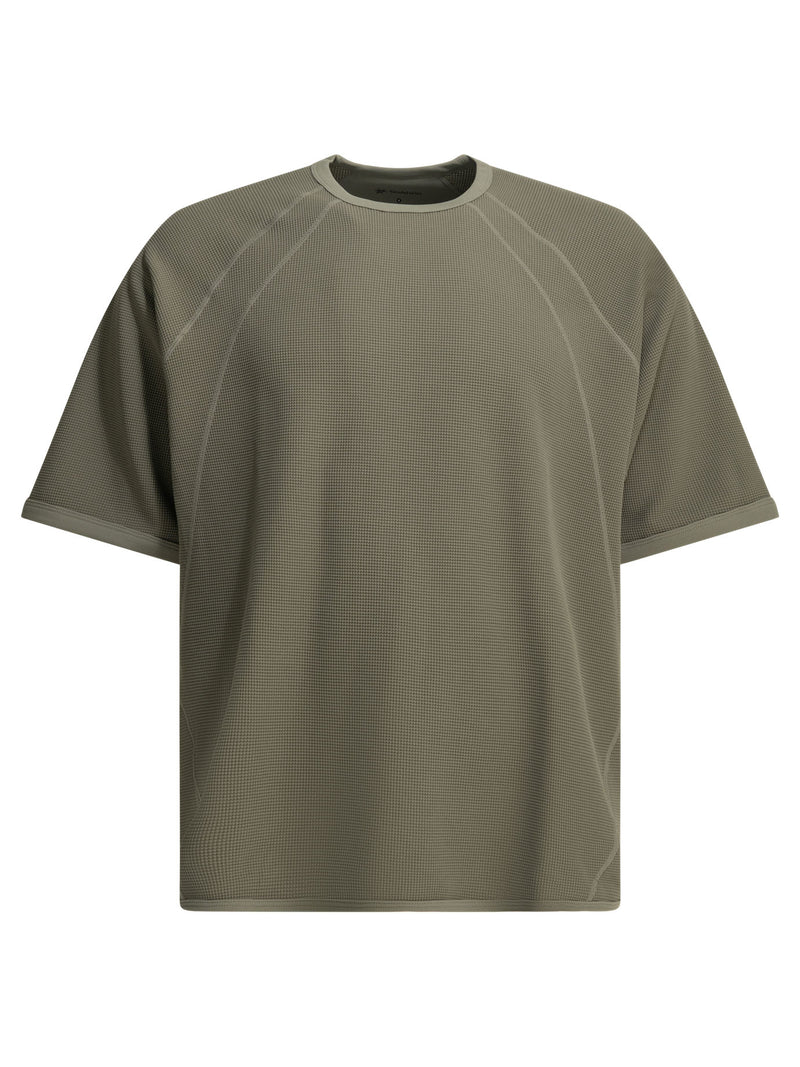 Goldwin Goldwin Mesh Wf Actinoid Crew-neck T-shirt Grey - World Class Fashion