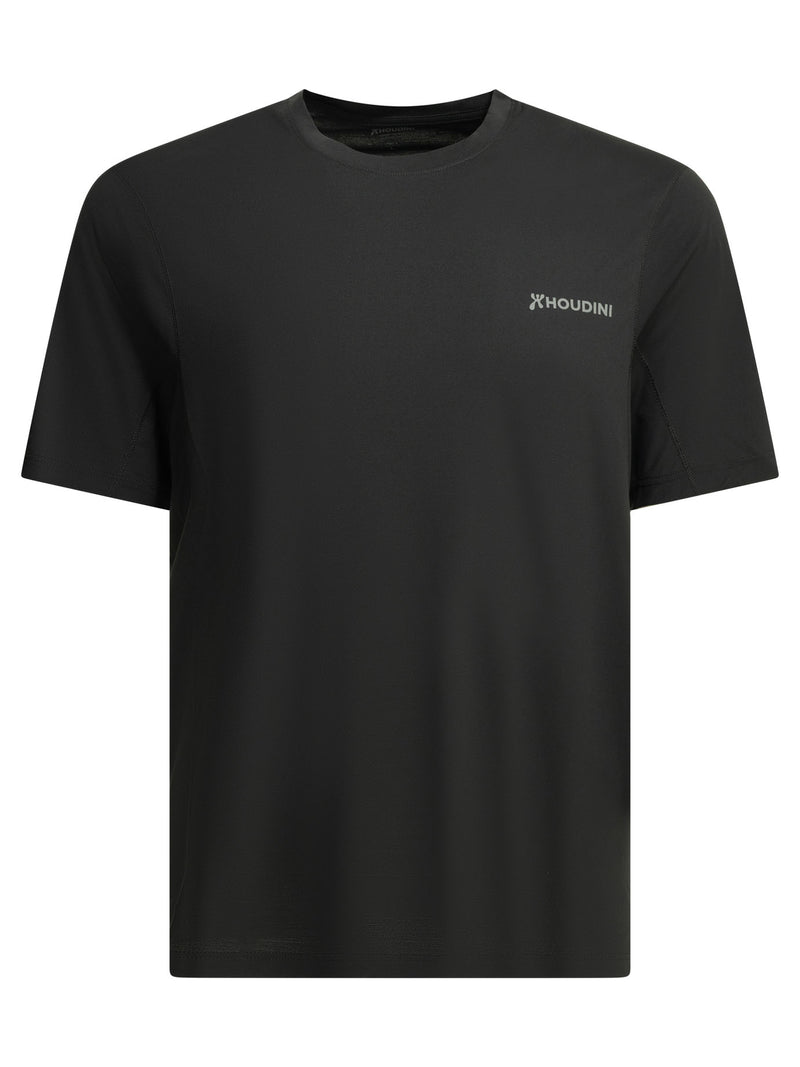 Houdini Sportswear Camiseta Houdini Sportswear Pace Air Message de cuello redondo Negra - World Class Fashion