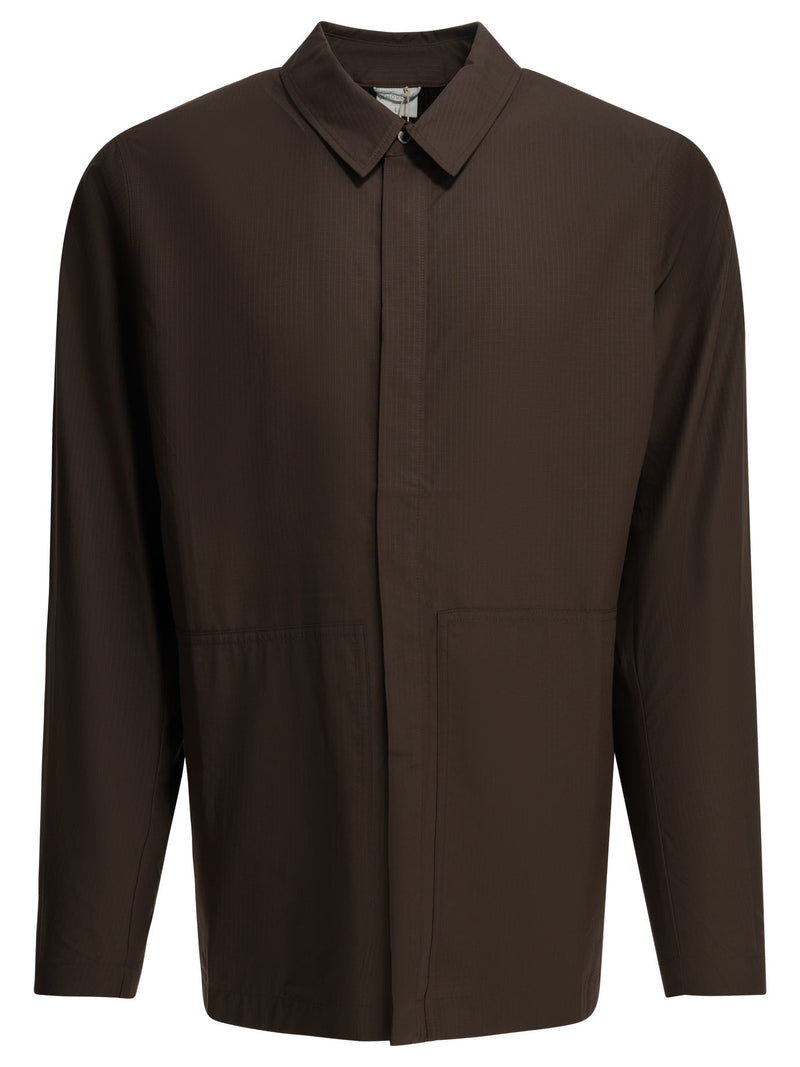 Houdini Sportswear Houdini Sportswear Tree Chore Overshirt Jacket Brown - World Class Fashion
