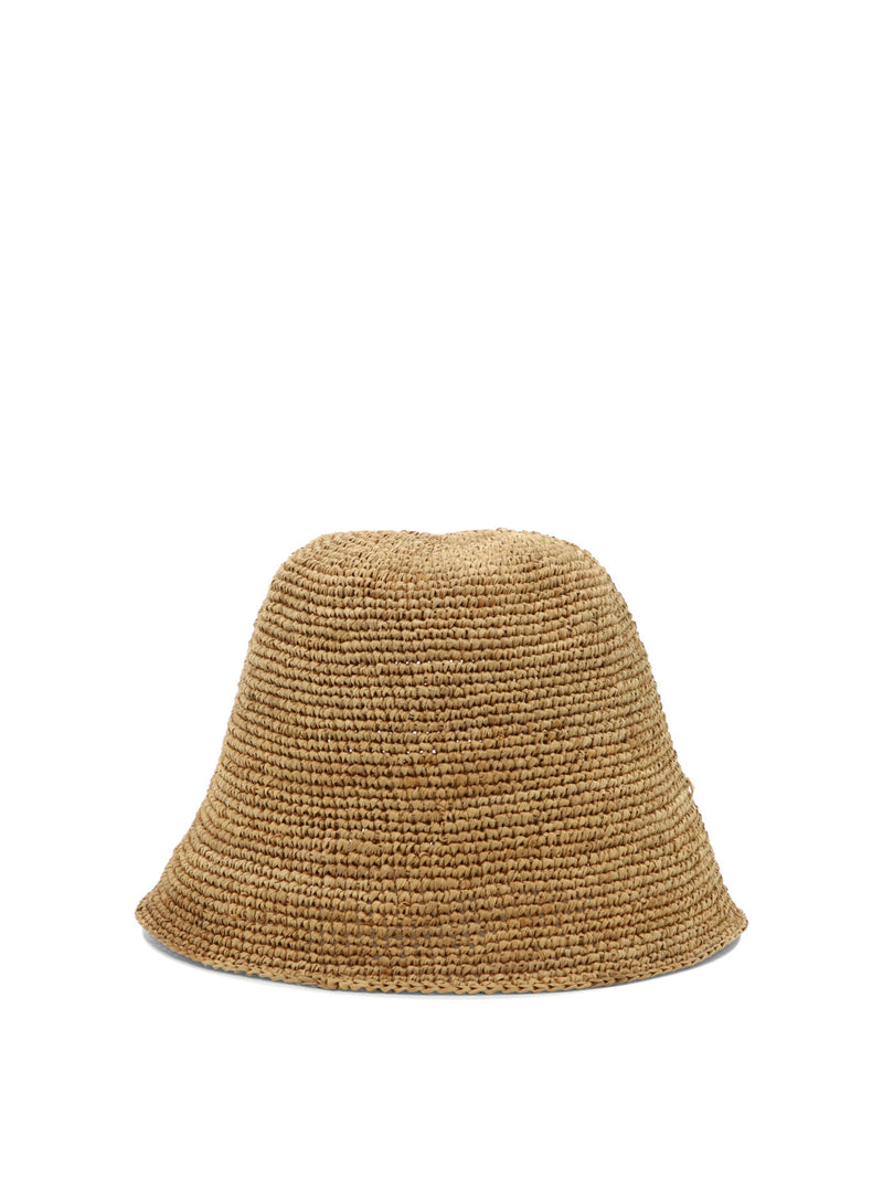 Ibeliv Ibeliv ANDAOTEA Women's Beige Raffia Hat - World Class Fashion