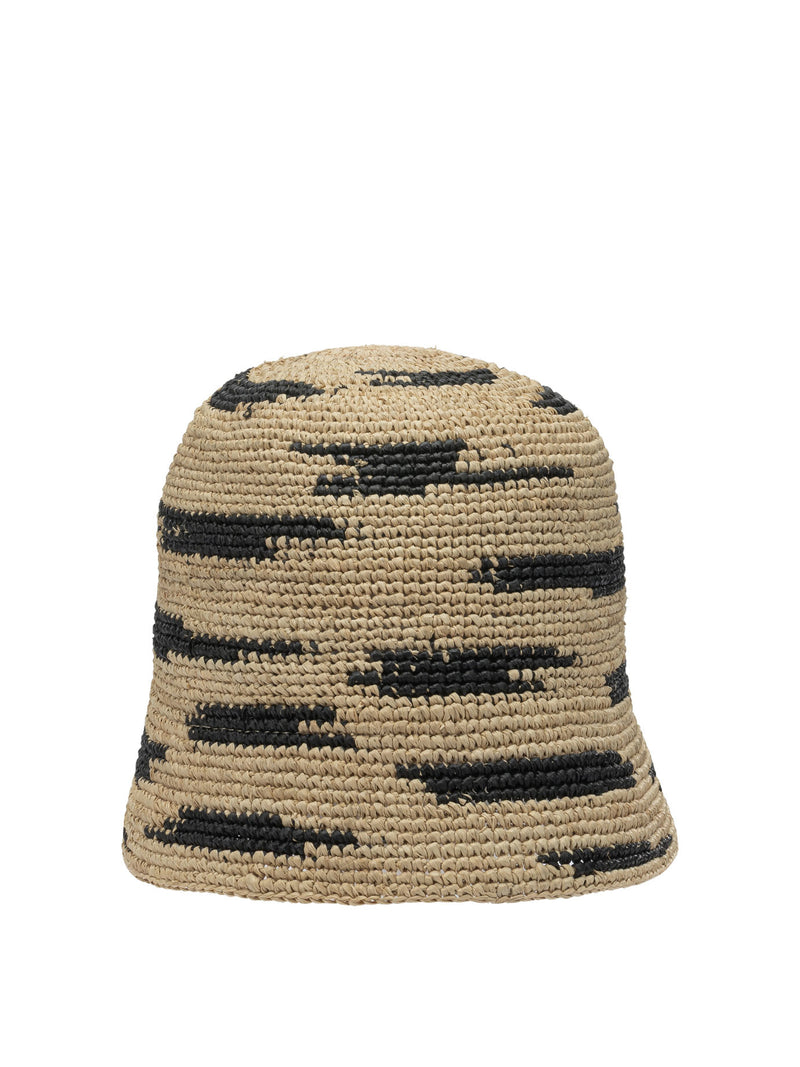 Ibeliv Ibeliv Andao Zebra Beige Raffia Women Hat - World Class Fashion