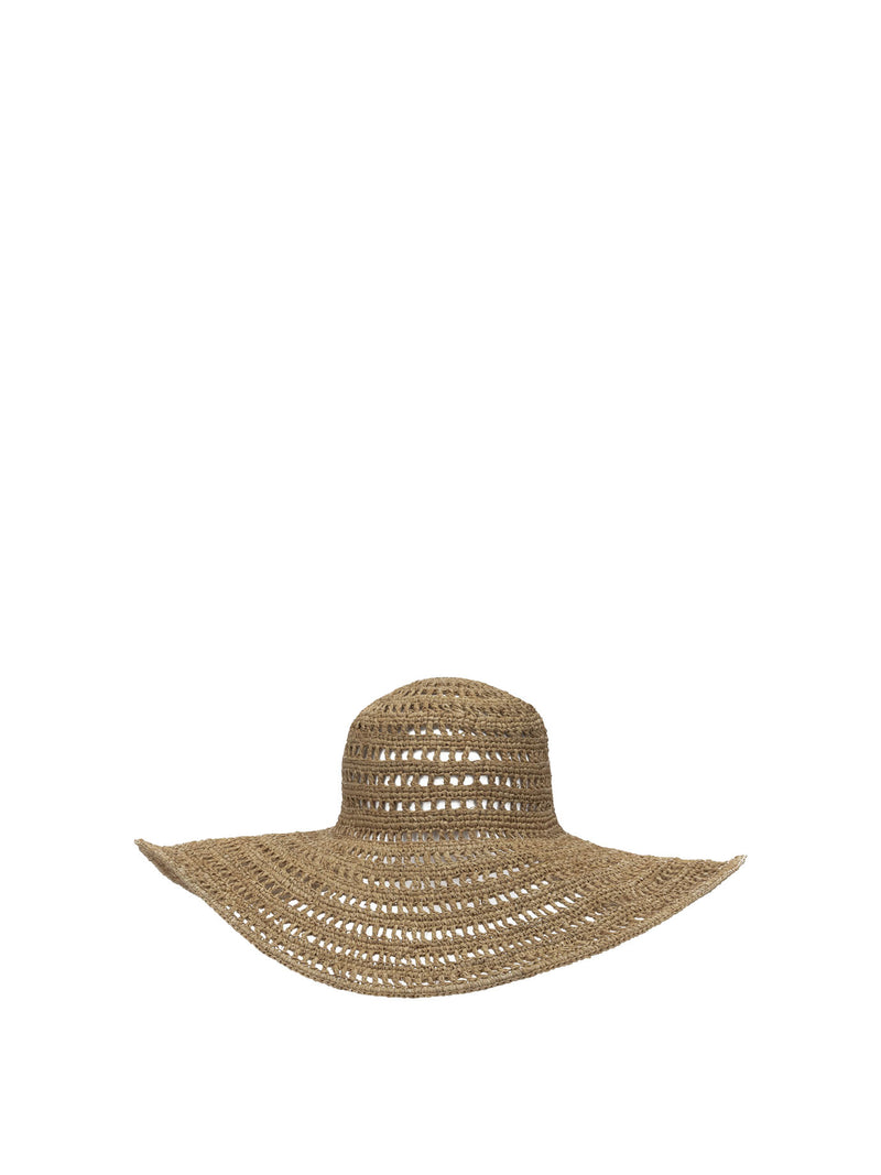 Ibeliv Ibeliv MIAROTEA Beige Raffia Hat Women - World Class Fashion