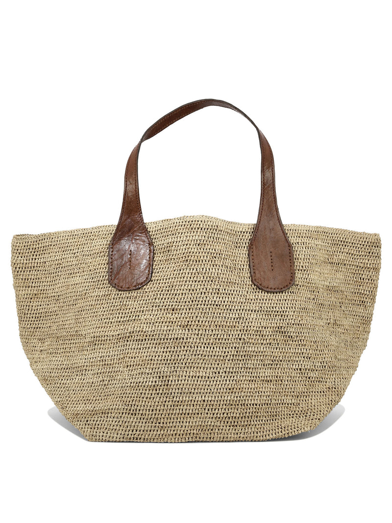 Ibeliv Bolso de mujer Ibeliv Tokyo IITEA de rafia beige - World Class Fashion