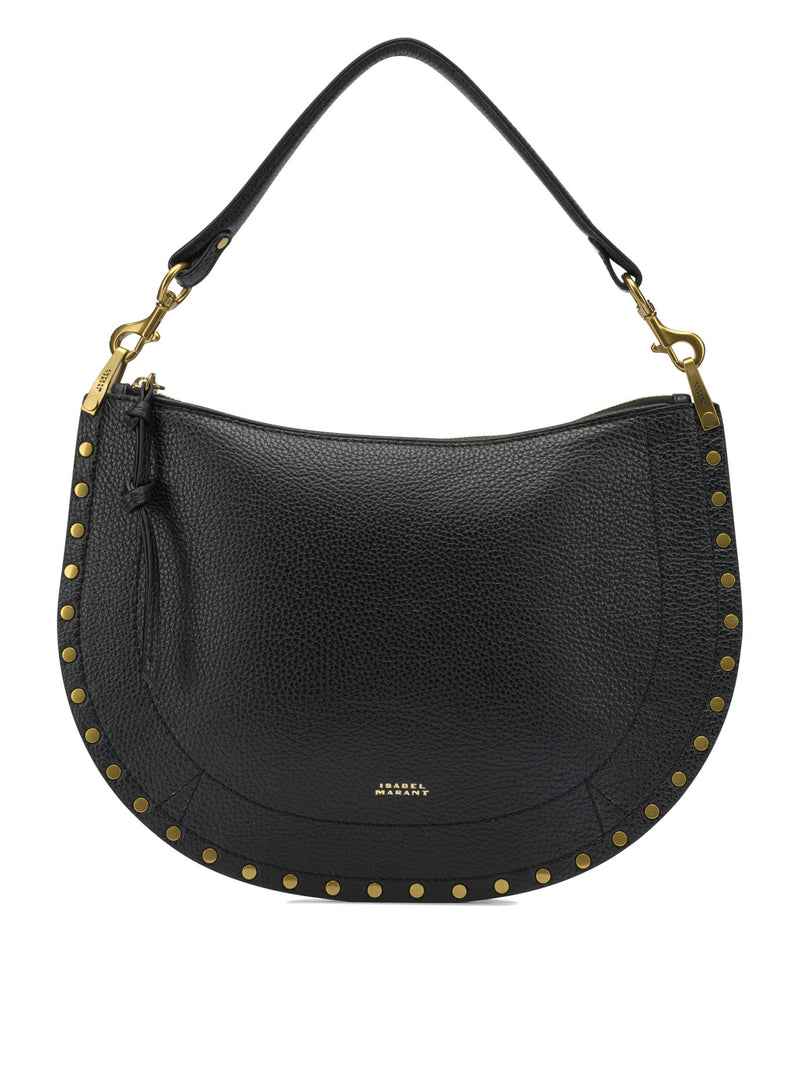 Isabel Marant Bolso de hombro mediano con cremallera Isabel Marant Oskan Soft Negro - World Class Fashion