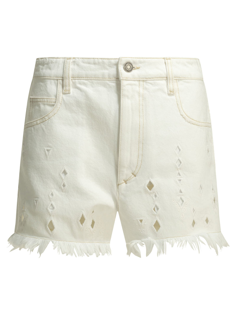 Isabel Marant Pantalones cortos de cinco bolsillos Aecia de Isabel Marant en color blanco - World Class Fashion