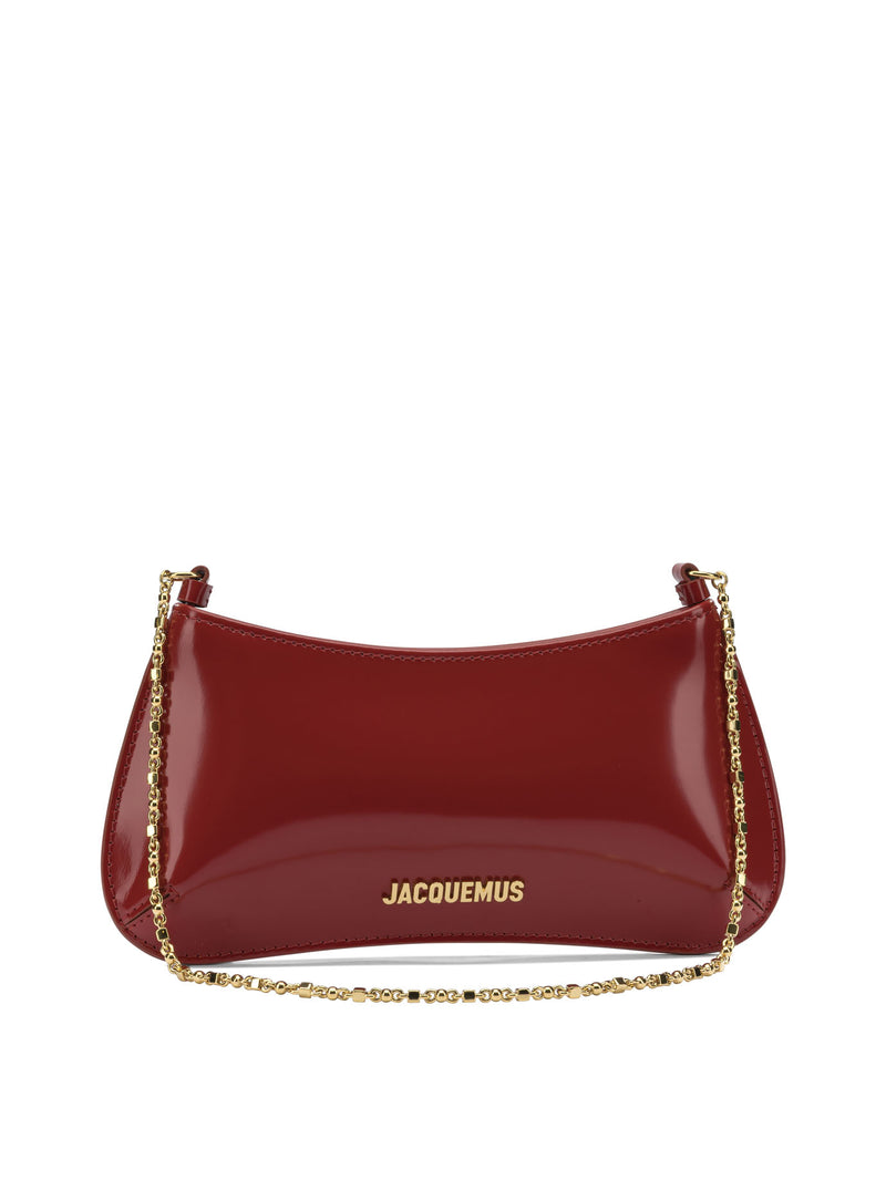 Jacquemus Bolso de hombro con cadena Le Petit Bisou de Jacquemus en rojo - World Class Fashion