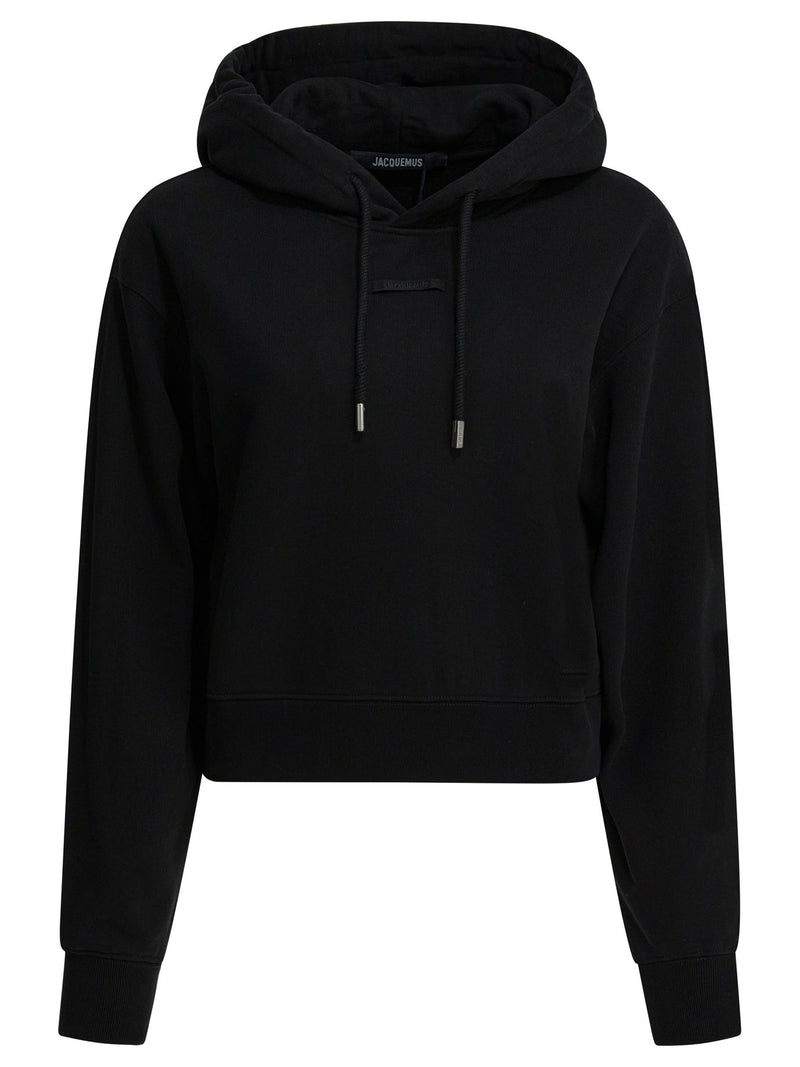 Jacquemus Jacquemus Gros Grain Hoodie Black Women - World Class Fashion