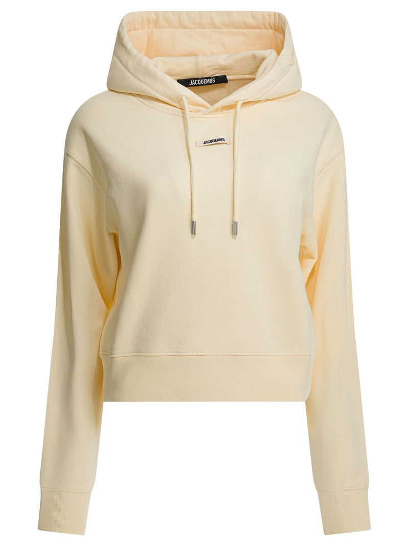 Jacquemus Jacquemus Gros Grain Hoodie Light Beige - World Class Fashion