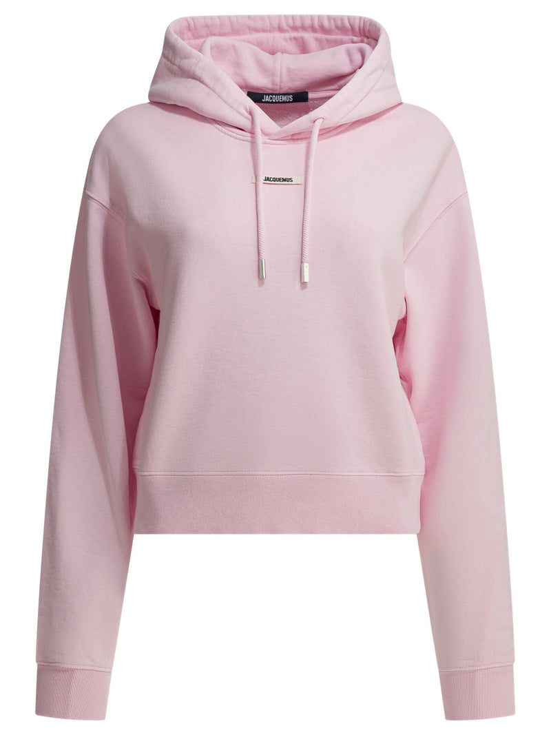 Jacquemus Jacquemus Gros Grain Hoodie Pink Women - World Class Fashion