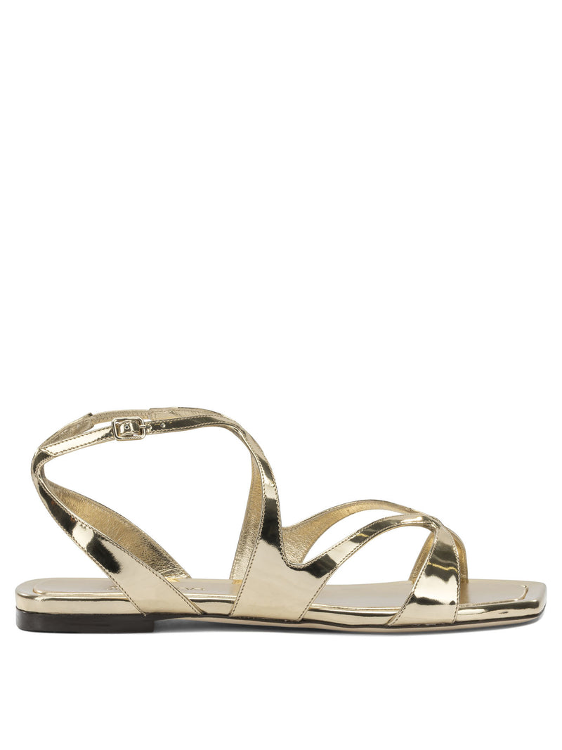 Jimmy Choo Jimmy Choo Ayla Flat Low Sandals Gold Women - World Class Fashion