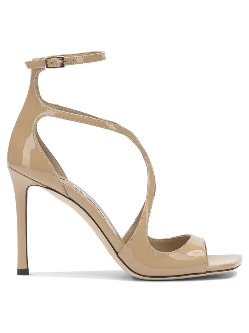 Jimmy Choo Jimmy Choo Azia 95mm Heeled Sandals Beige Women - World Class Fashion