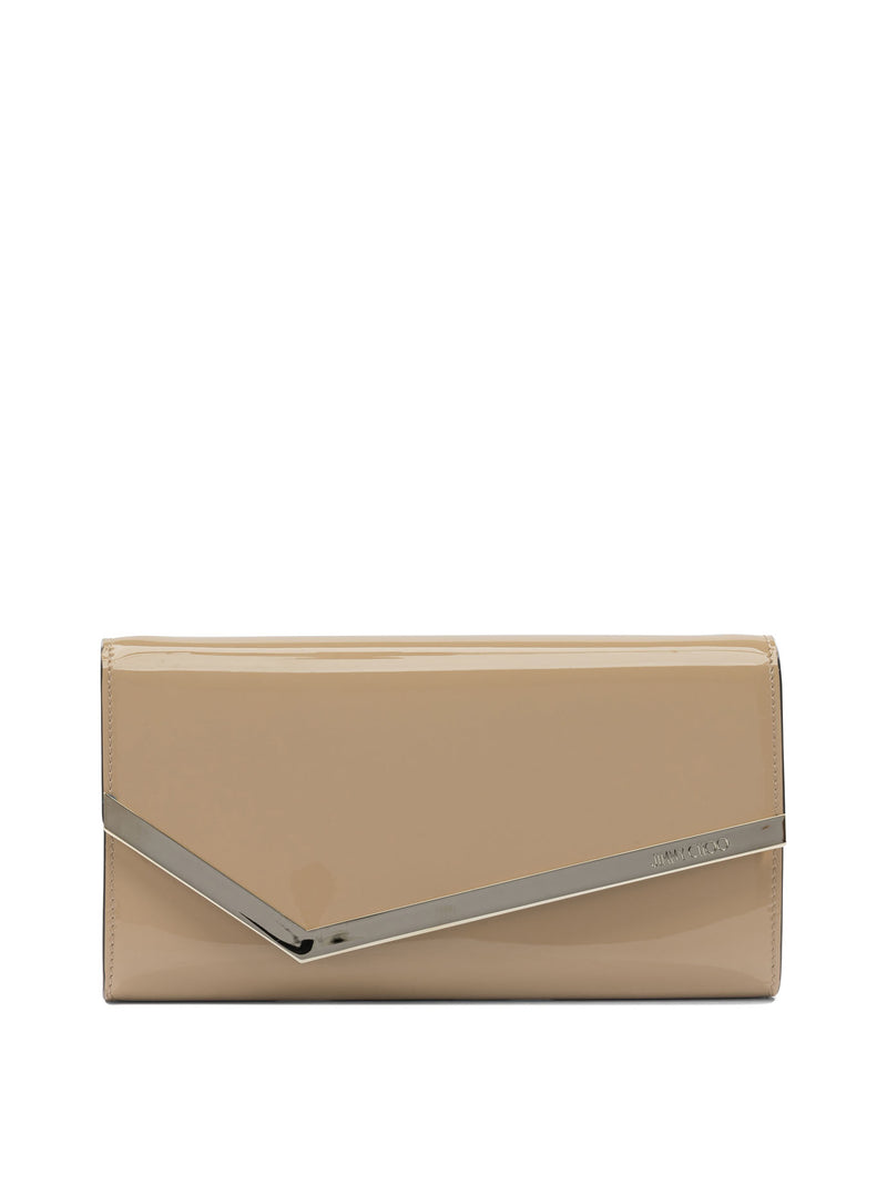 Jimmy Choo Jimmy Choo Pochette Emmie Light Gold Clutch - World Class Fashion