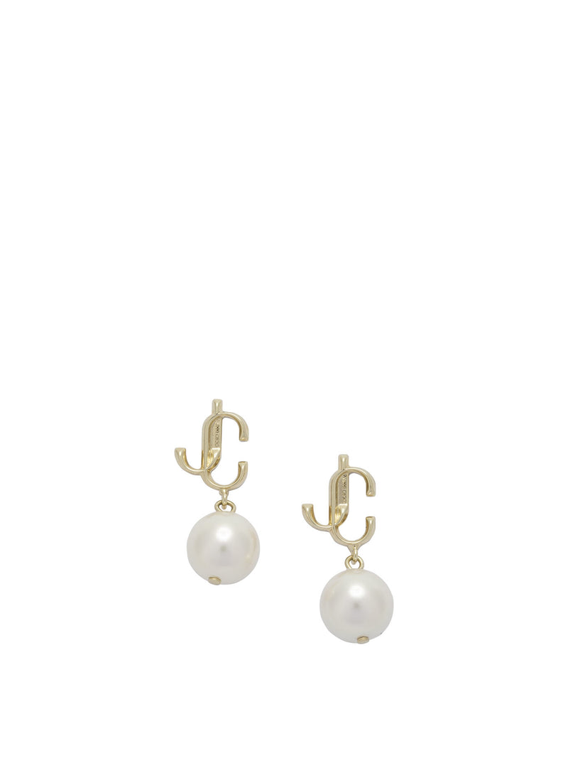 Jimmy Choo Jimmy Choo JC Pearl Earrings Gold Women - World Class Fashion