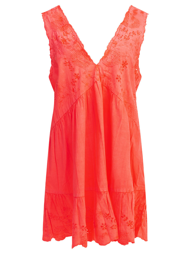Juliet Dunn Juliet Dunn Vestido corto de corte A fucsia - World Class Fashion