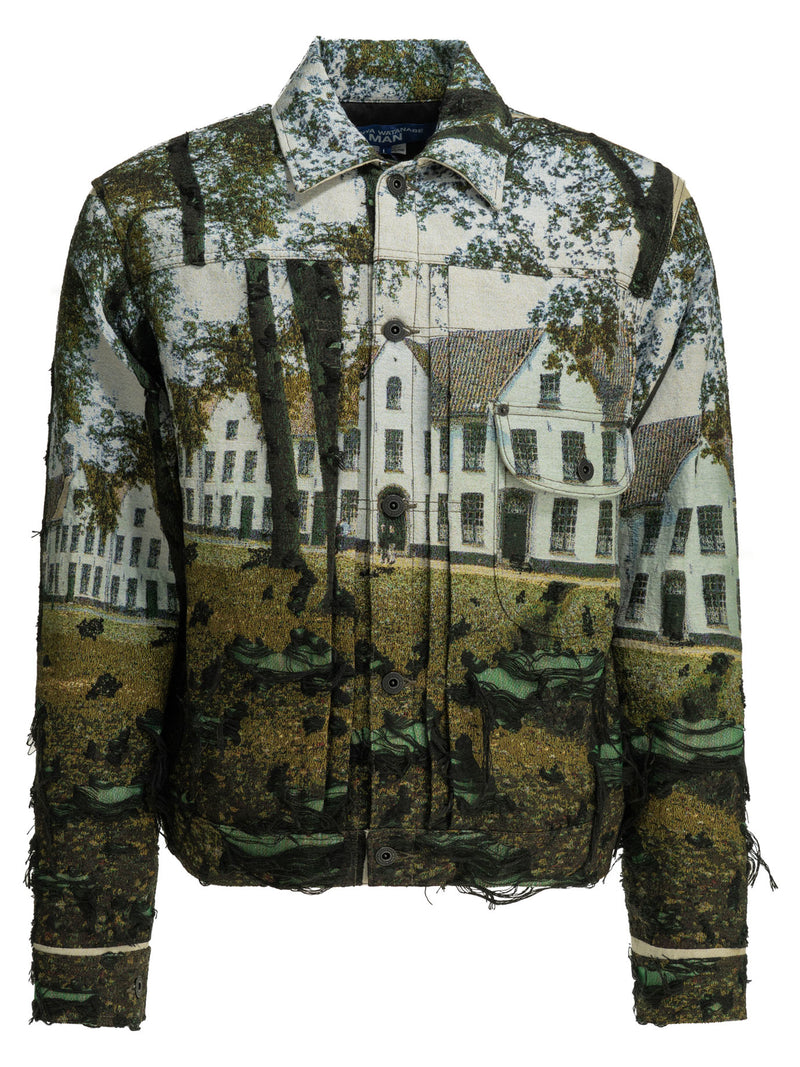 Junya Watanabe Man Junya Watanabe Man Gobelin Weave House Jacket Green - World Class Fashion