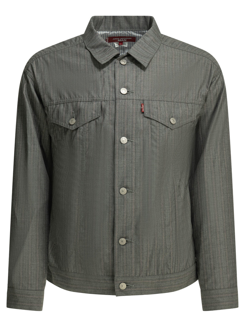 Junya Watanabe Man Junya Watanabe Man Levi's Type 2 Overshirt Jacket Grey - World Class Fashion