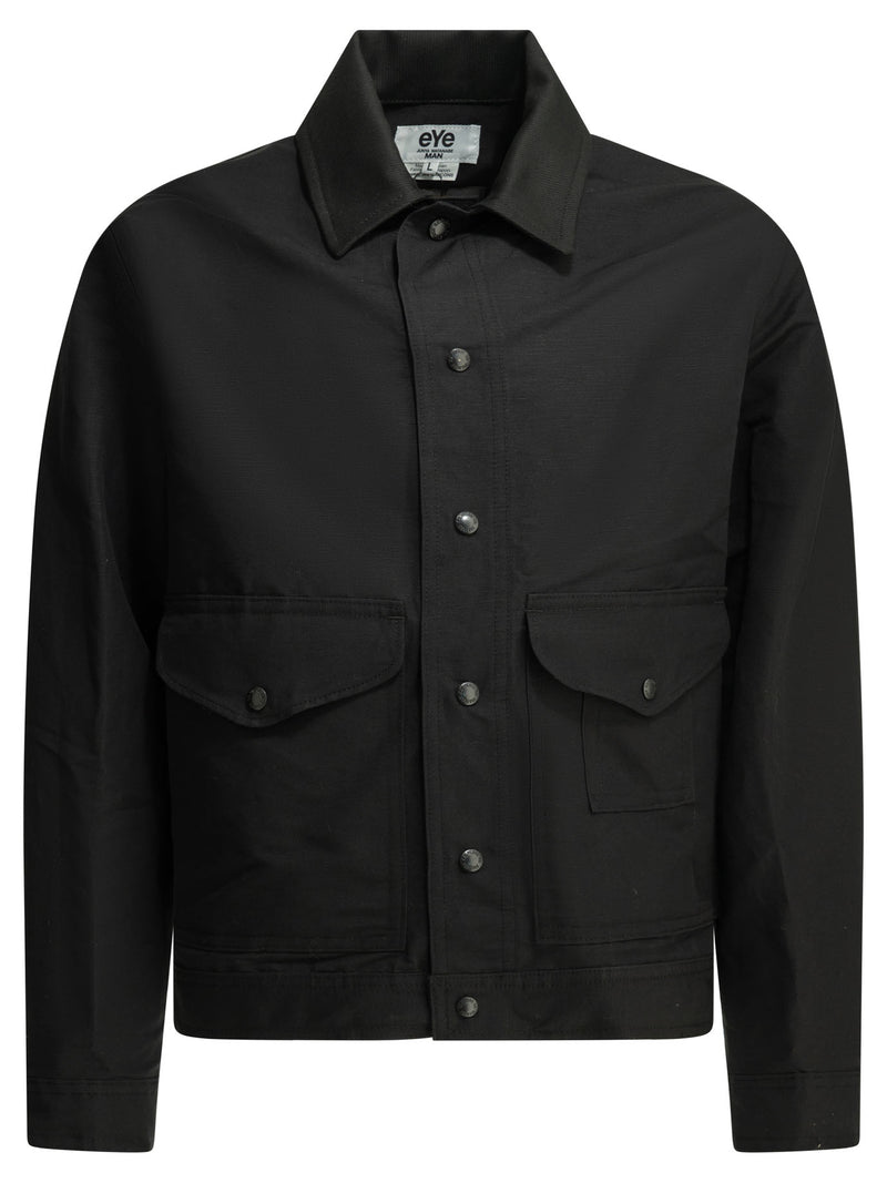 Junya Watanabe Man Junya Watanabe Man Black Overshirt Jacket - World Class Fashion