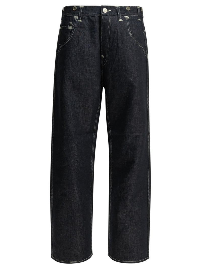 Junya Watanabe Man Junya Watanabe Man Blue Wide Leg Workwear Jeans - World Class Fashion