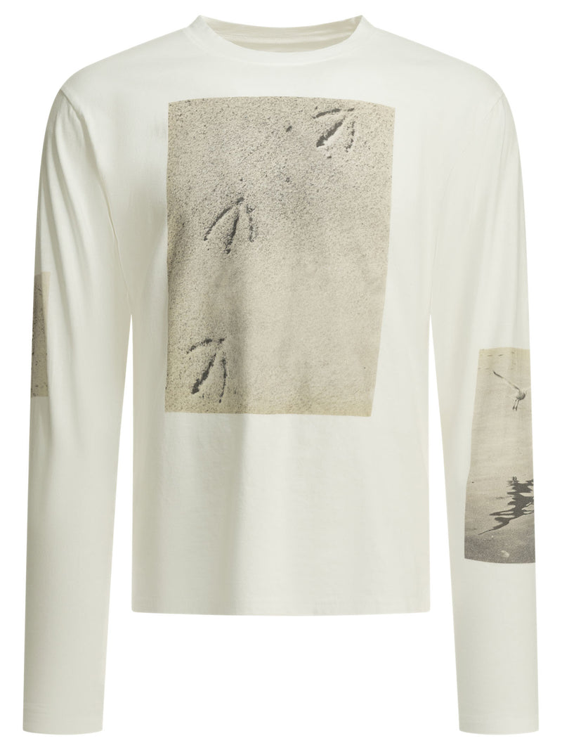 Kapital Kapital Gull Foot Crewneck T-shirt White - World Class Fashion