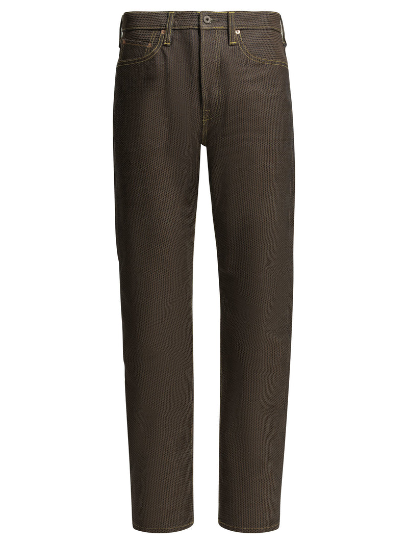 Kapital Kapital Century Denim Monkey Cisco Jeans Brown - World Class Fashion