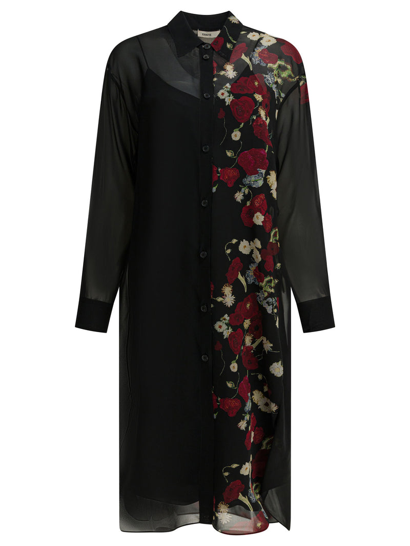 Khaite Vestido de seda negro Khaite para mujer - World Class Fashion