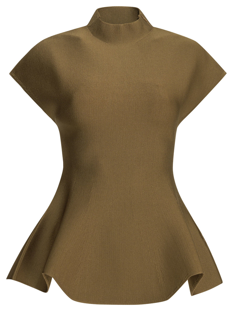 Khaite Khaite Andra Casual Top Brown Women - World Class Fashion