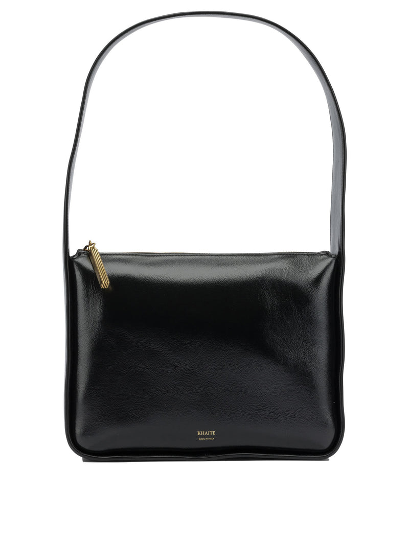 Khaite Khaite Lory Squared Small Bolso de Hombro Negro - World Class Fashion
