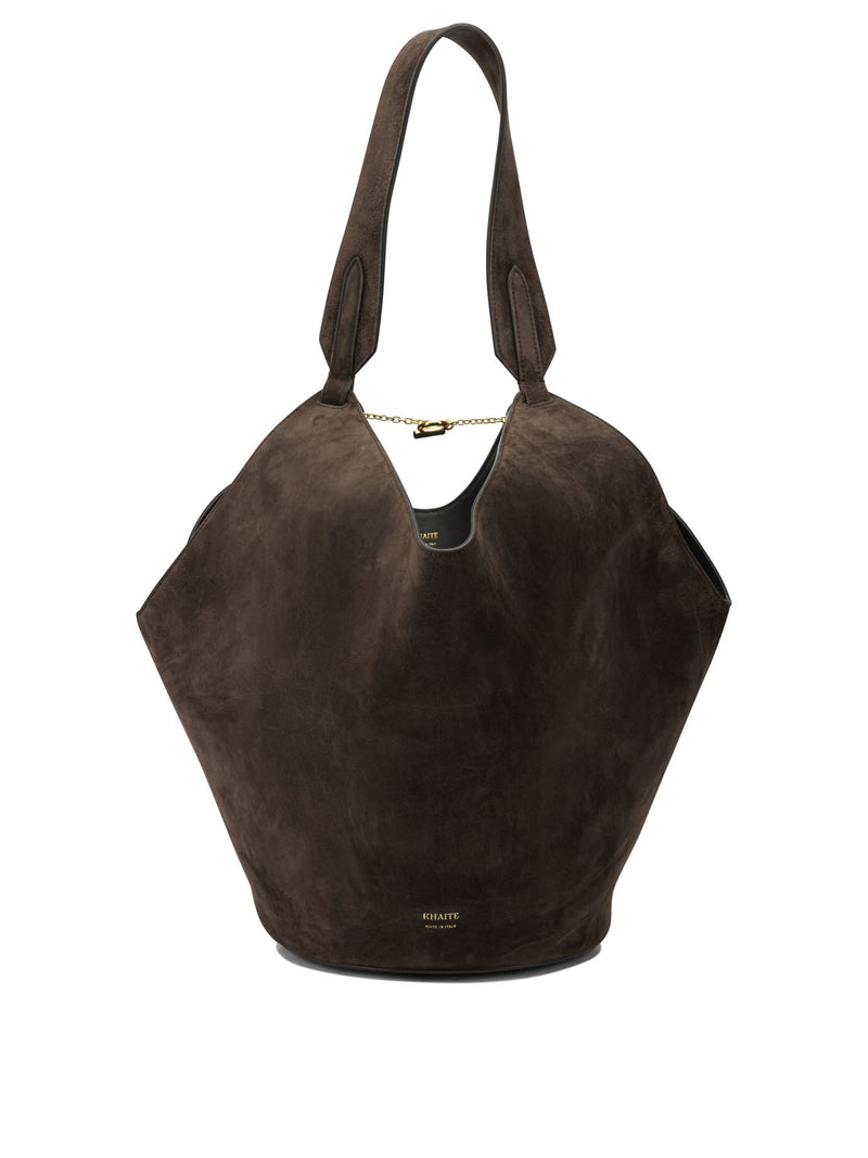 Khaite Bolso de hombro mediano Lotus de Khaite marrón - World Class Fashion