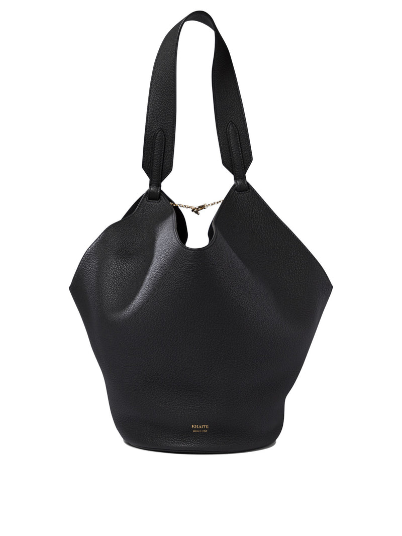 Khaite Khaite Lotus Medium Shoulder Bag Black - World Class Fashion