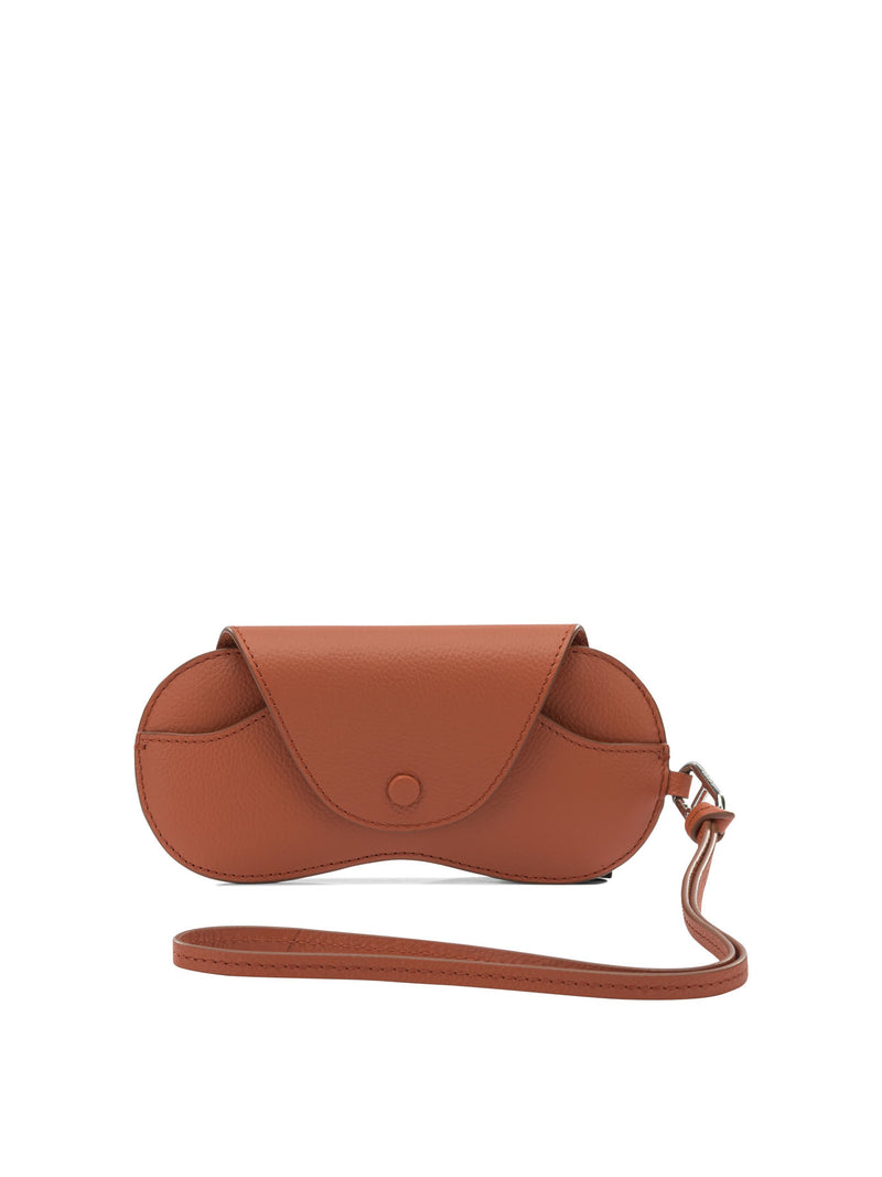 Le Tanneur Le Tanneur Women's Orange Leather Beauty Case - World Class Fashion