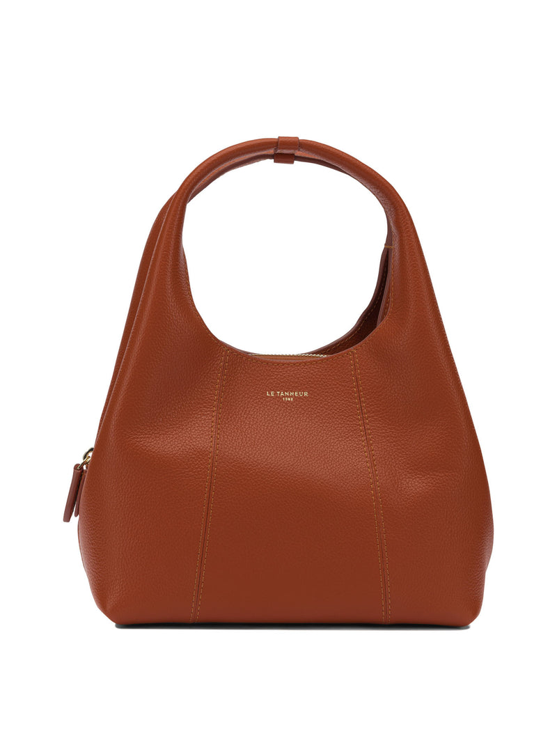 Le Tanneur Bolso de mano de piel de vaca naranja Le Tanneur - World Class Fashion