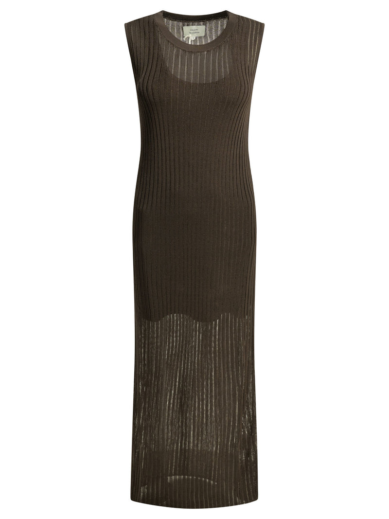 Loulou De Saison Loulou De Saison Vestido Icaria Marrón Mujer - World Class Fashion