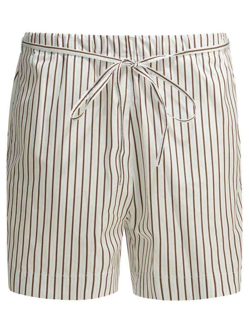 Loulou De Saison Loulou De Saison Pantalones Cortos de Algodón Blancos para Mujer - World Class Fashion