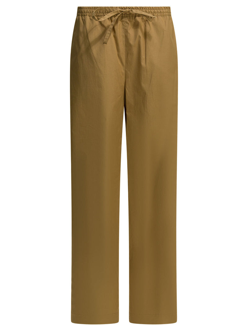 Loulou De Saison Pantalones de algodón Loulou De Saison beige para mujer - World Class Fashion