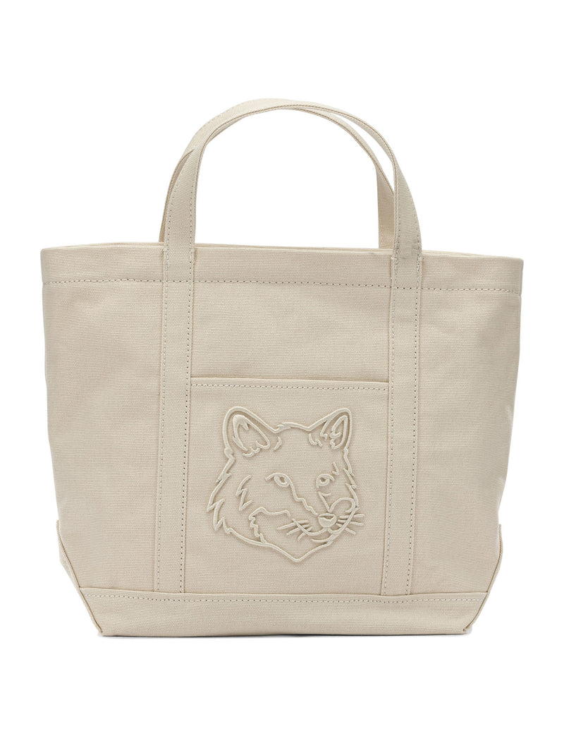 Maison Kitsuné Bolso mediano Maison Kitsuné Fox Head blanco - World Class Fashion