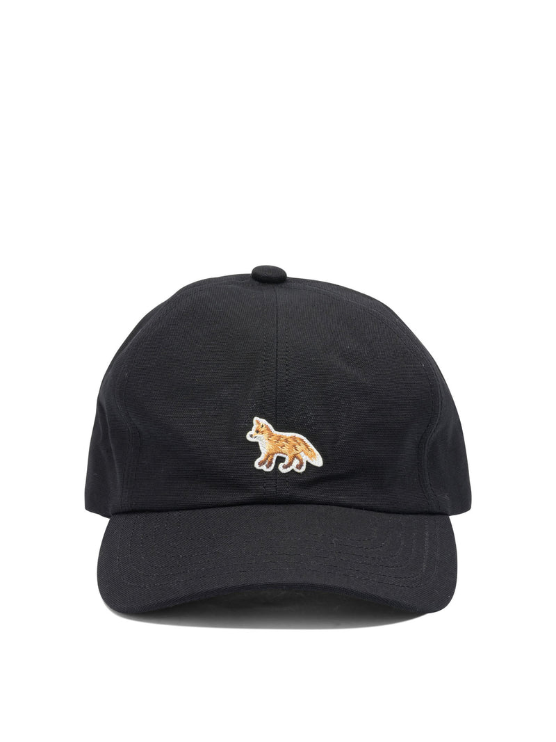 Maison Kitsuné Maison Kitsuné Baby Fox Baseball Cap Black - World Class Fashion