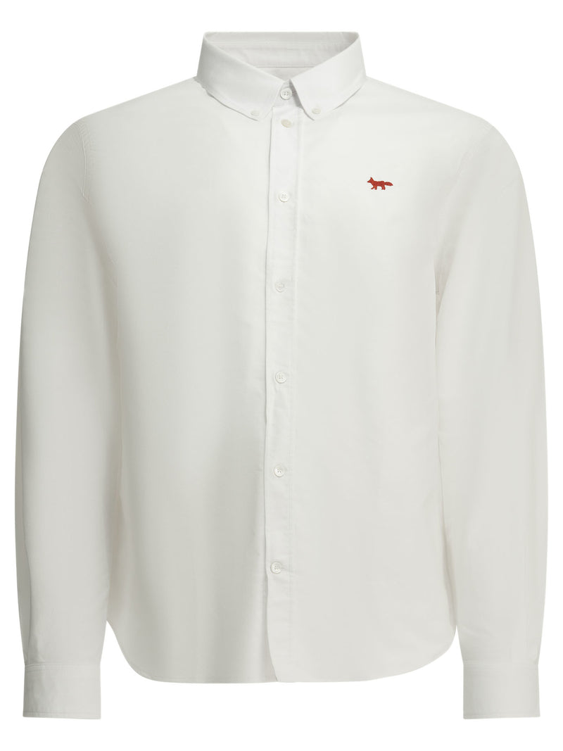 Maison Kitsuné Maison Kitsuné Profile Fox Casual Shirt White - World Class Fashion