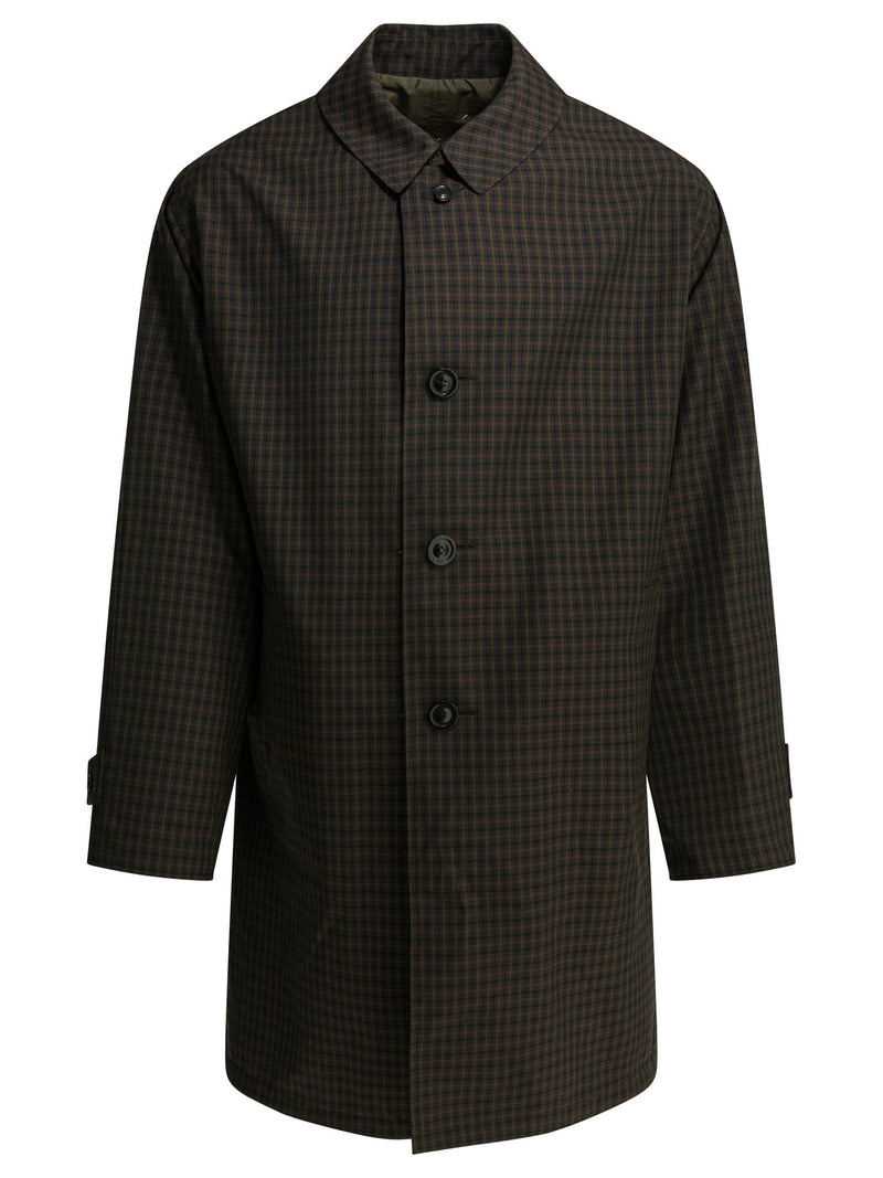 Maison Margiela Maison Margiela Plaid Raincoat Green Men - World Class Fashion