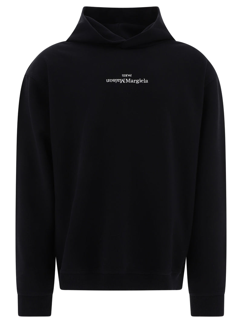 Maison Margiela Maison Margiela Logo Hoodie Black Men - World Class Fashion