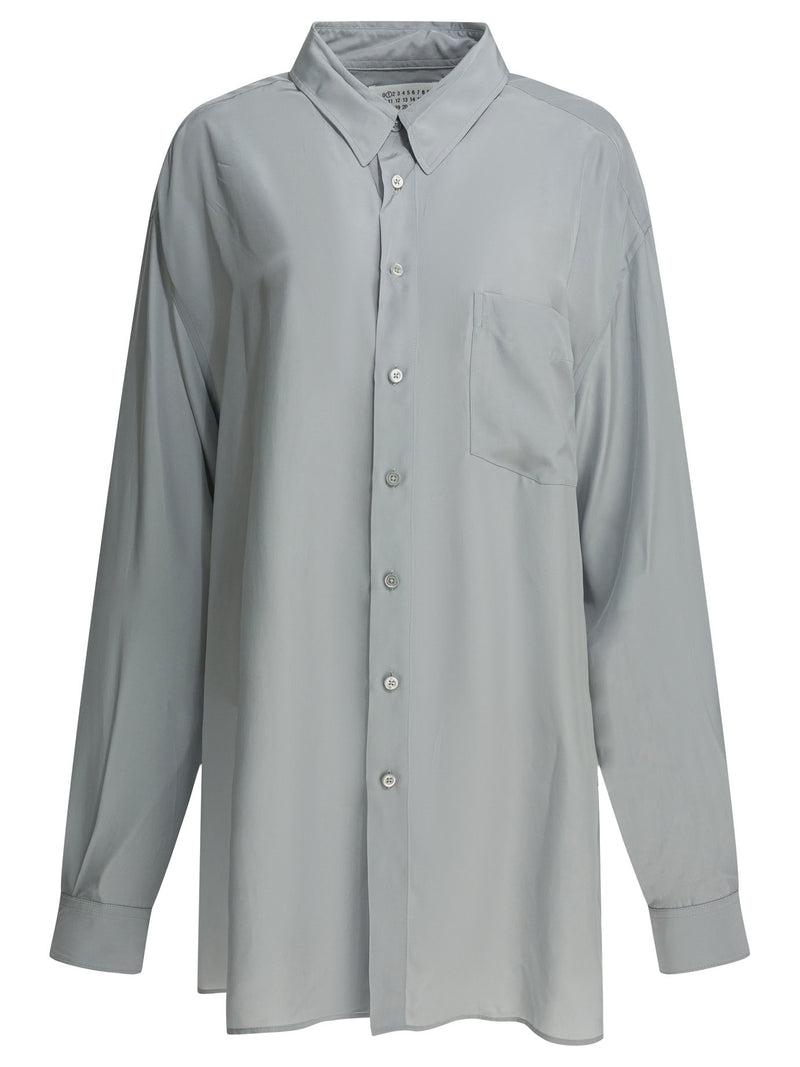 Maison Margiela Maison Margiela Viscose Shirt Grey Women - World Class Fashion