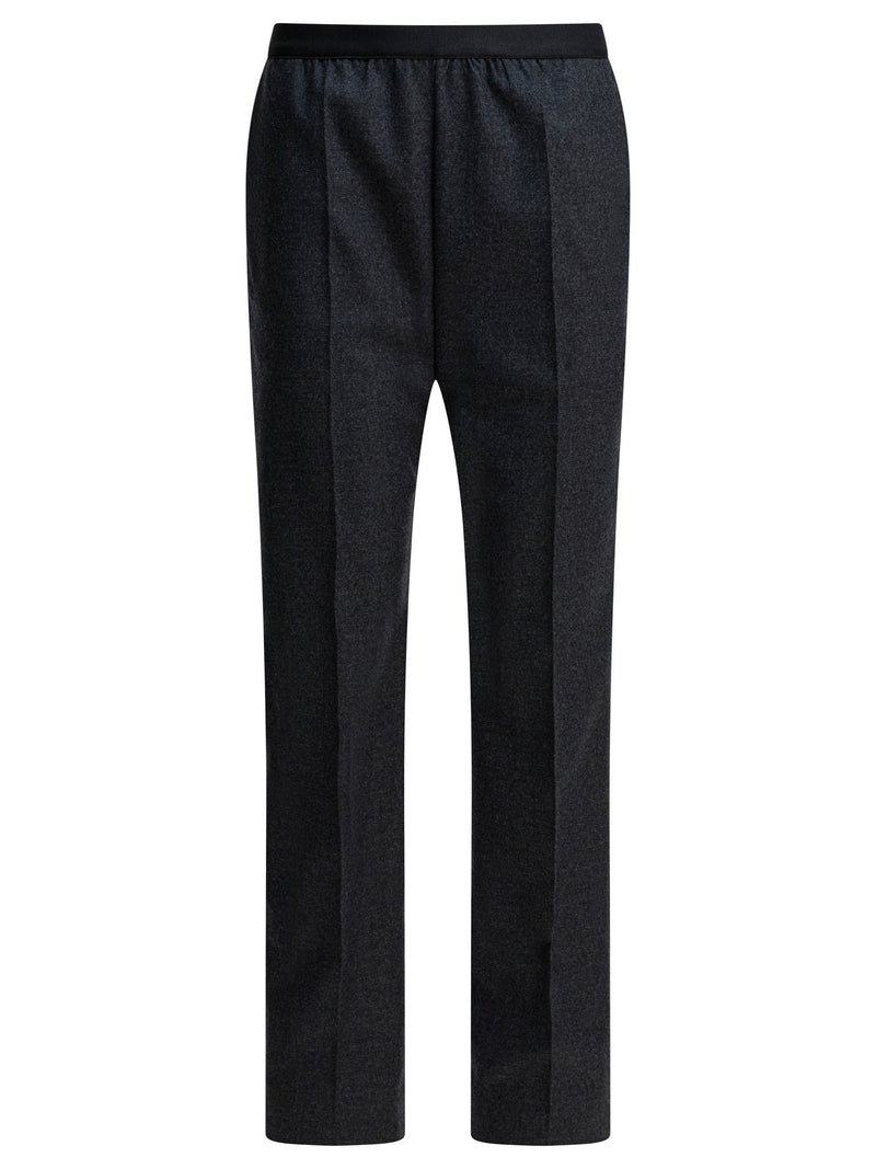 Maison Margiela Maison Margiela Wool Straight-leg Pants Grey - World Class Fashion