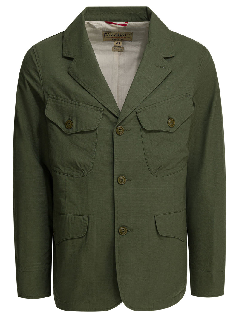 Manifattura Ceccarelli Manifattura Ceccarelli Bush Lightweight Jacket Green - World Class Fashion