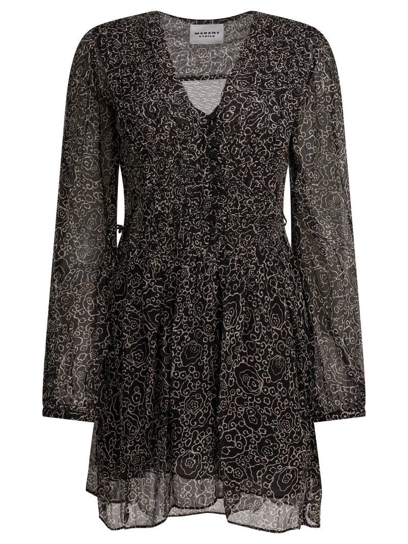 Marant Étoile Marant Étoile Vestido Corto Loriena Negro - World Class Fashion